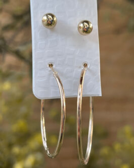 Hoop Earrings With Studs