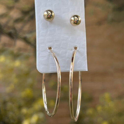 Hoop Earrings With Studs