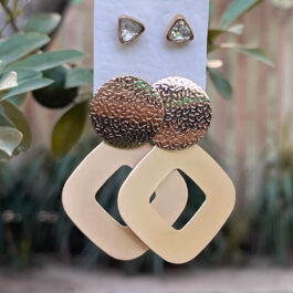 Geometric Earrings With Studs