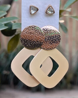 Geometric Earrings With Studs