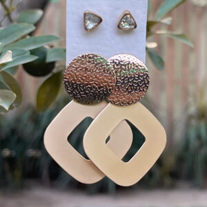 Geometric Earrings With Studs